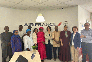 La DG d’Air France pour la délégation Afrique du Nord, Sahel et Côte Ouest en visite officielle en Mauritanie