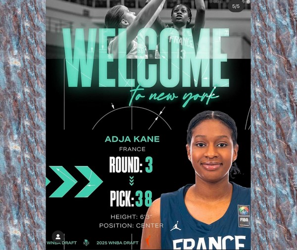 Draft WNBA 2025 : Adja Kane rejoint les New York Liberty !
