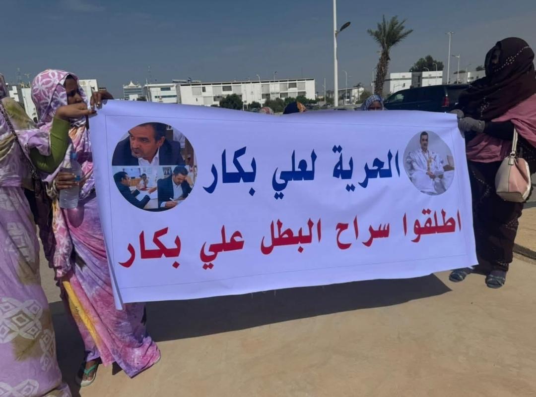 Rassemblement pour la libération de l’activiste environnemental Ali Ould Bakar