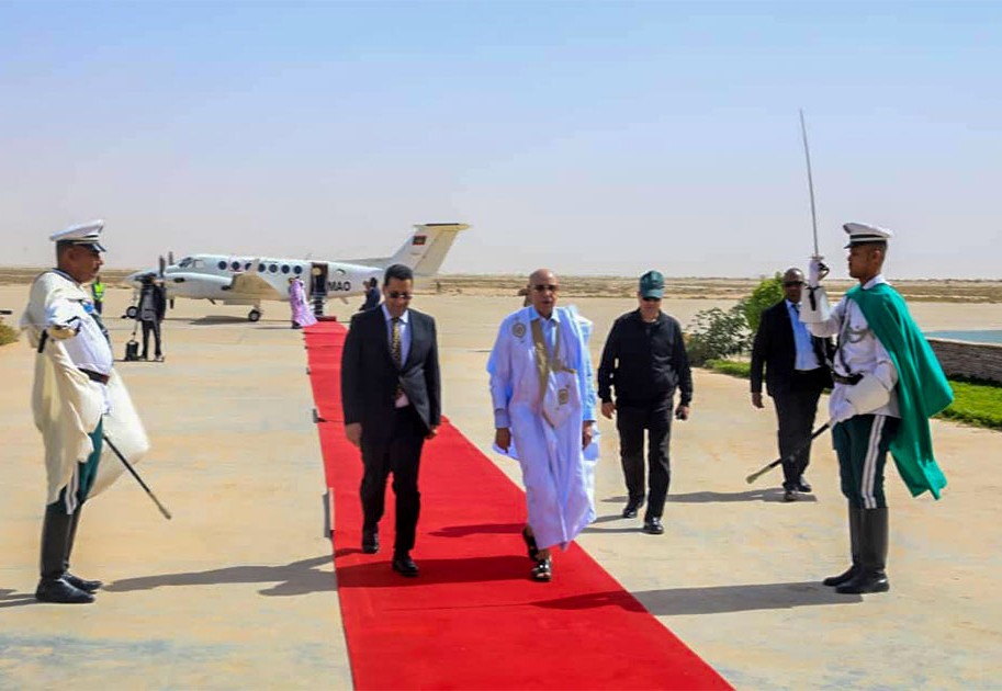 Le Président de la République de retour à Nouakchott après une visite d’inspection dans la Wilaya du Gorgol
